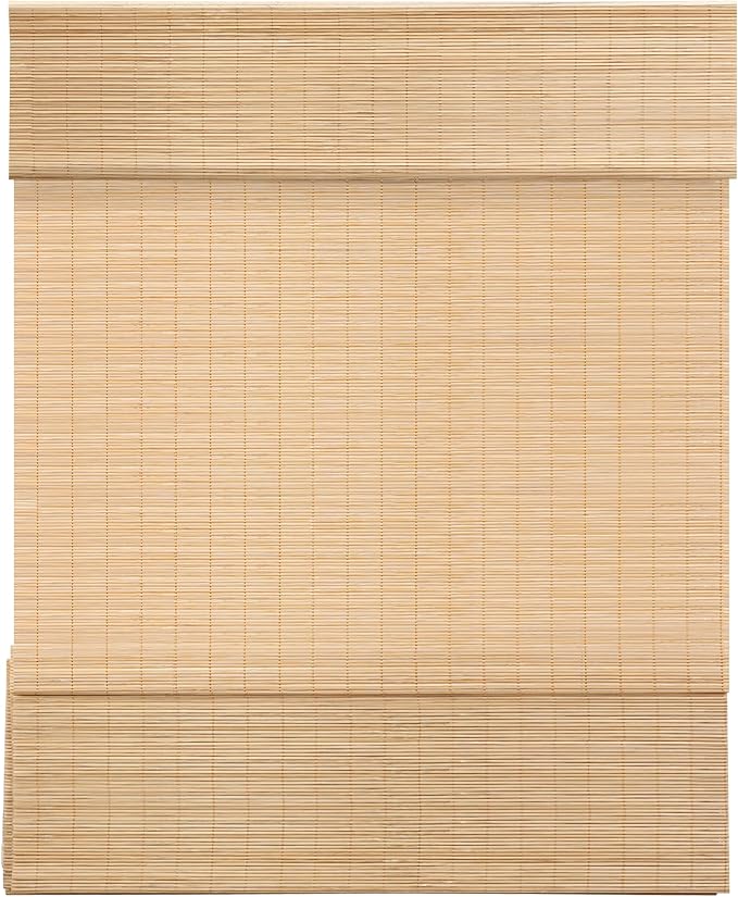 LazBlinds Cordless Bamboo Roman Shades, Light Filtering Window Treatment by LazBlinds