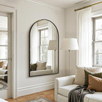 FICTOR Bathroom Mirror for Wall, Arched Vanity Bathroom Mirror for Over Sink - Image 5