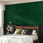 Wallercity Emerald Green Velvet Wallpaper Peel and Stick Felt Drawer Liner Self - Image 3