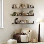 WOPITUES Floating Shelves for Wall 32″W x 8″D, Long Wall Mounted Shelves Set of - Image 5