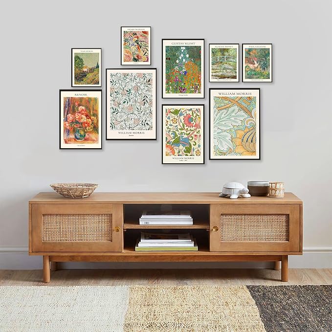 Vintage Eclectic Wall Art Prints Set of 9, Abstract Eclectic Wall Decor Matisse - Image 4