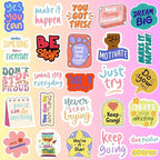 Motivational Stickers - Vinyl Inspirational Stickers for Water Bottle Laptop Decal Positive Qoute Encouraging Stickers Afirmations Encouragement Encouraging Gift Idea for Student Kids Teen
