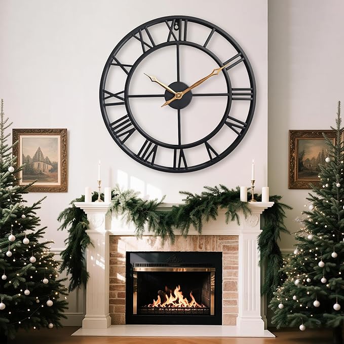 18.5 Inch Modern Decorative Metal Wall Clock - Image 3