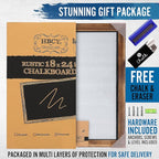 HBCY Creations 11" X 17" Torched Brown Solid Wood Frame Wall Chalkboard - Image 7
