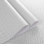 Grey Wallpaper Grasscloth Peel and Stick Wallpaper 17.7inchx196.8inch Textured - Image 5