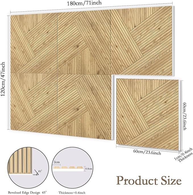 JBER 6 Pack Art Acoustic Panels, 72×48Inches Soundproof Wall Panels, Large - Image 2
