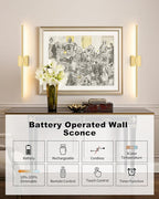 Rayogale 36 Inch 8000mAh Wireless Wall Sconce - Image 3