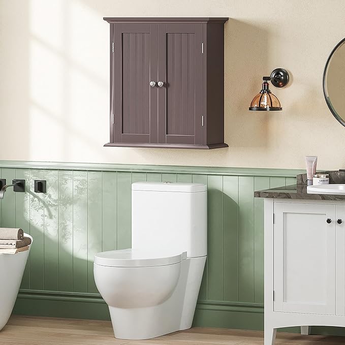 ChooChoo Bathroom Wall Cabinet, Over The Toilet Space Saver Storage Cabinet - Image 8