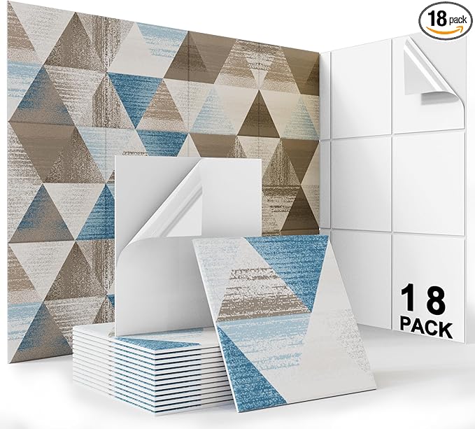 BUBOS 18 Pack Art Acoustic Panels Soundproof Wall Panel, 11.8X11.8 Inches Sound by BUBOS