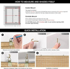 LazBlinds Cordless Bamboo Blinds, Bamboo Roll Up Shades - Image 6