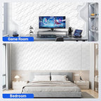 20 Pack Acoustic Panels with Self-Adhesive 12"X10"X0.4" Sound Proof Foam Panels - Image 7