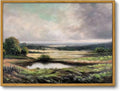 OIQArtOIQ Vintage Landscape Canvas Wall Art Framed Natural Scenery Painting by OIQArtOIQ