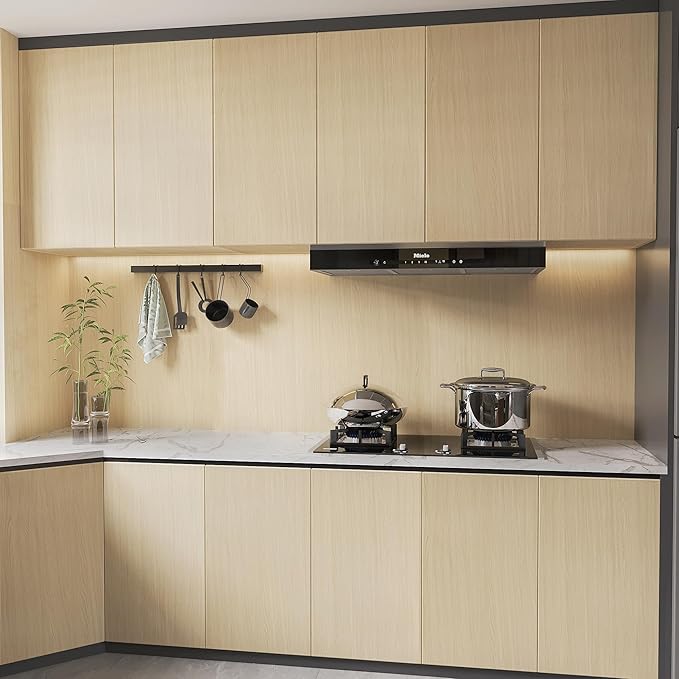 BOMENG White Oak Wood Contact Paper Peel and Stick Light Oak Wallpaper - Image 4