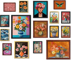 ANERZA 16 PCS Eclectic Wall Art Decor, Mid Century Modern Maximalist Home by ANERZA
