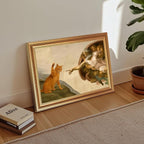 Fantasy Artists Divine Feline Encounter Gold Framed Wall Art, Modern Angel & - Image 5