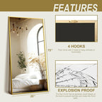 Delma Full Length Standing Mirror, Large Floor Mirror - Image 7