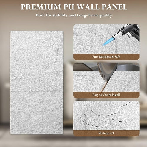 3D Faux Stone Wall Panels, Waterproof Stone Texture Panels - Image 2