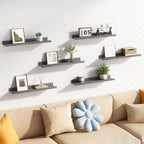upsimples Floating Shelves for Wall, 23.6 Inch Shelves for Decor Storage Set of - Image 5