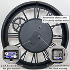 The B-Style Large Wall Clock 24 inch Moving Gear Wall Clock Oversized Vintage - Image 6