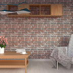 3D Wall Panels Peel and Stick in Red White Stone, Faux Brick Wall Panels - Image 5