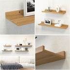 Boswillon 47.2 Inches Long Floating Shelves Wall Mounted, 2 Set Rustic Wall - Image 5
