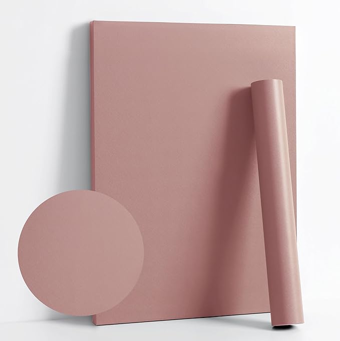Dimoon 78.7''x17.7'' Pink Peel and Stick Wallpaper Contact Paper Modern Self by DIYYOURMOON