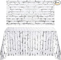 Chuangdi 2pcs 4.5 x 9 Feet Brick Wallpaper Peel and Stick Backdrop Tablecloth by Chuangdi