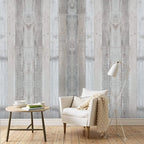 WENMER Gray Vintage Wood Wallpaper, 17.71'' x 472'' Peel and Stick, - Image 3