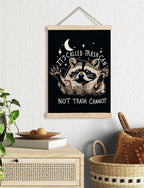 Foritho Funny Motivational Raccoon Meme Poster Wall Art Framed - Image 2