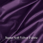 NICETOWN Purple Velvet Curtains 90 inches Long 2 Panels Set, Thermal Insulated - Image 5