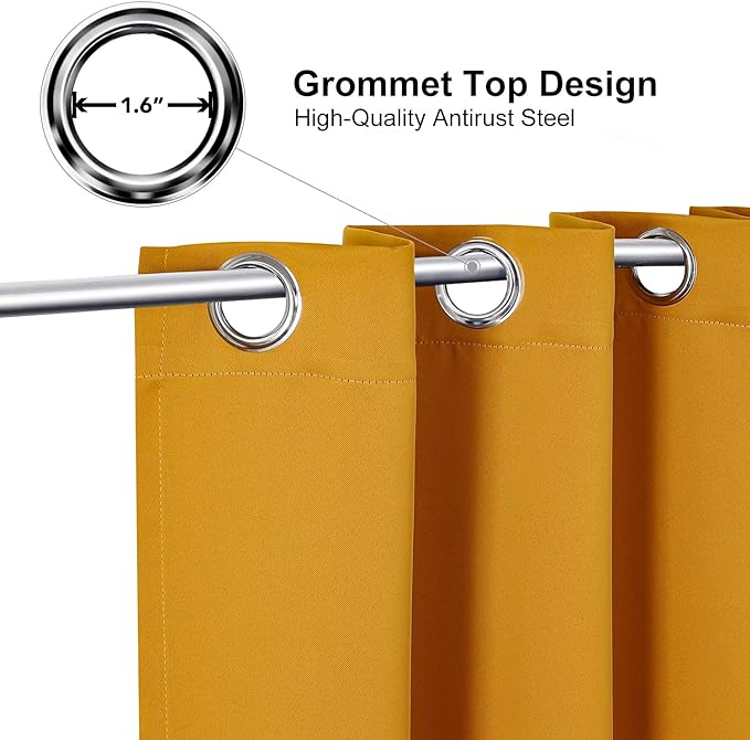 ChrisDowa Grommet Blackout Curtains - Image 2