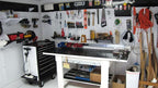 Wall Control Pegboard 32in x 16in White Metal Pegboard Tool Board Panel - Image 8