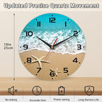 Starfish On A Beach Sand Wall Clock - Image 2