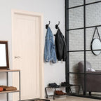 Zonon 8 Pcs Black Wall Hooks Set Vintage Coat & Towel Hooks - Image 6