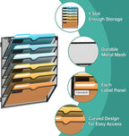 SUPEASY 6 Tier Wall File Organizer, Hanging Wall Mounted Mail Organizer - Image 4