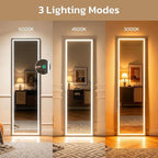 Full Length Mirror with LED Lights, Free Standing Floor Mirrors, Lighted Full - Image 3
