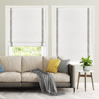 Cordless Roman Shades for Windows, Fabric Insulated Thermal Roman Blinds for - Image 3