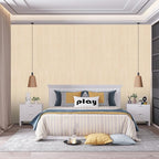 Beige Grasscloth Peel and Stick Wallpaper 15.7" X 120" Textured Self-Adhesive - Image 2