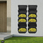 Vertical Wall Planter with 24 Pots, Hanging Garden Plant Flowerpot Holder - Image 2