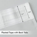 MIULEE Back Tab Light Blocking Curtains 96 Inch Long 2 Panels Set - Image 4
