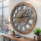 ImprovingLife The Gears Clock The Original Real Moving Gear Wall Clock Vintage - Image 3
