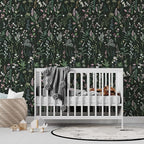 JiffDiff Floral Wallpaper Peel and Stick Farm Floral 1181" x 17.32" Wildwood - Image 3
