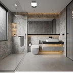 48"×354" Extra Wide Large Size Grey Concrete Wallpaper Peel and Stick - Image 6