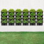 Vertical Wall Planter with 24 Pots, Hanging Garden Plant Flowerpot Holder - Image 3