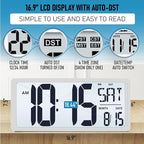 TXL 18.44" Large Digital Wall Clock - Image 3