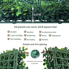 ODTORY Artificial Grass Wall Panel Backdrop, 10 X 10 in 24P UV-Anti Greenery - Image 3