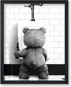 Poster Master Funny Teddy Bear Print by PosterMaster