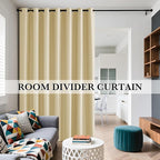 RYB HOME Extra Wide 100% Blackout Patio Door Curtain 96 inch Long, Grommet Room - Image 5