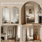 Antok Arched Full Length Mirror, Full Body Mirrors - Image 6