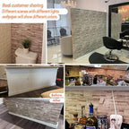 Jeweluck Stone Wallpaper Peel and Stick Brick Wallpaper 17.7”×590.5” Brick - Image 2
